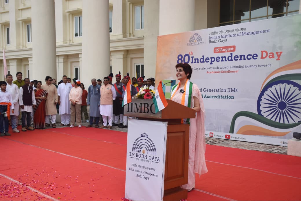 IIM Bodh Gaya Celebrates 80th Independence Day, Reflecting on a Journey of Growth, Values and Nation-Building